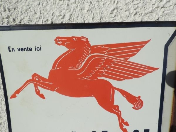 Plaque émaillée MOBILOIL