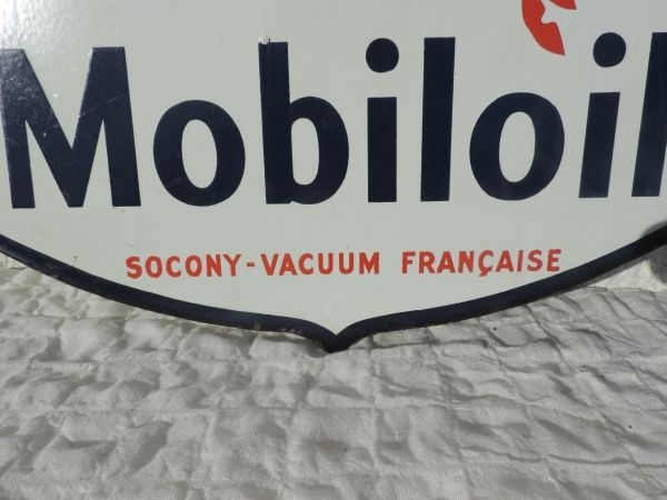 Plaque émaillée MOBILOIL