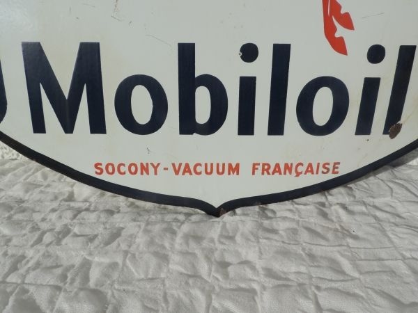 Plaque émaillée MOBILOIL