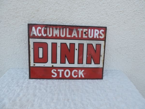 Plaque émaillée DININ