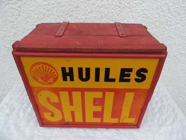 Caisse de transport de bidons SHELL