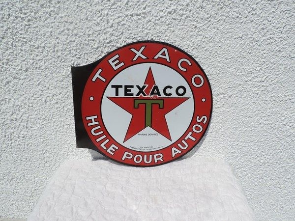 Plaque émaillée Texaco