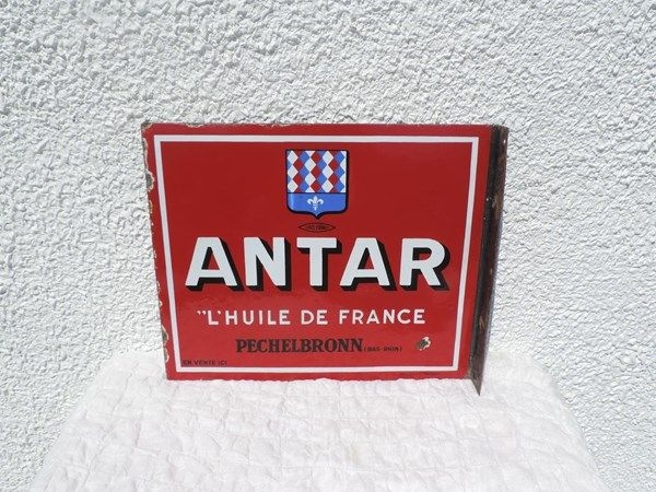 Plaque émaillée Antar