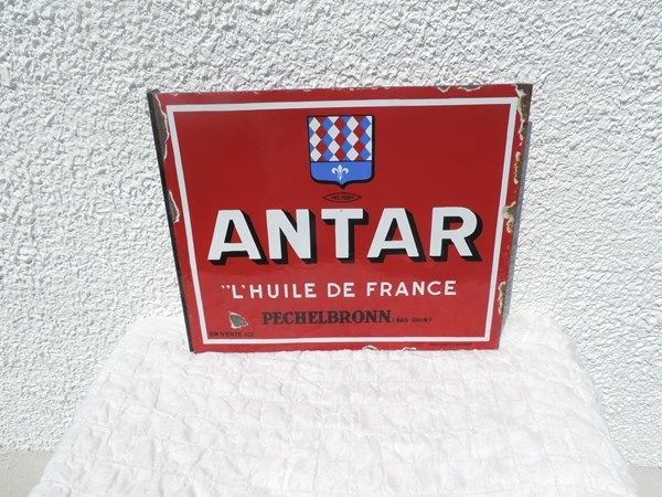 Plaque émaillée Antar