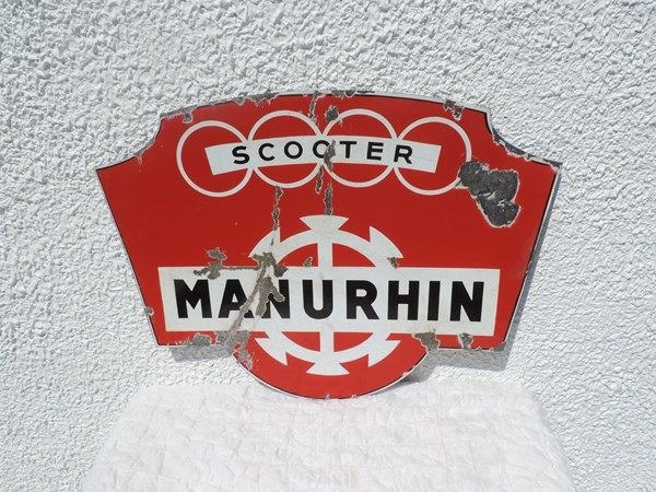 Plaque émaillée Manurhin