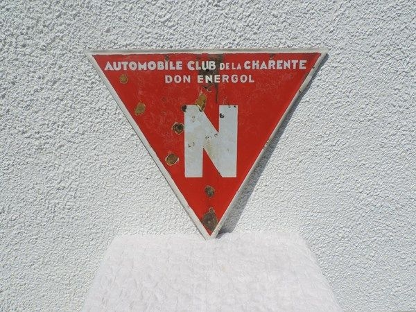 Plaque émaillée Automobile Club de la Charente
