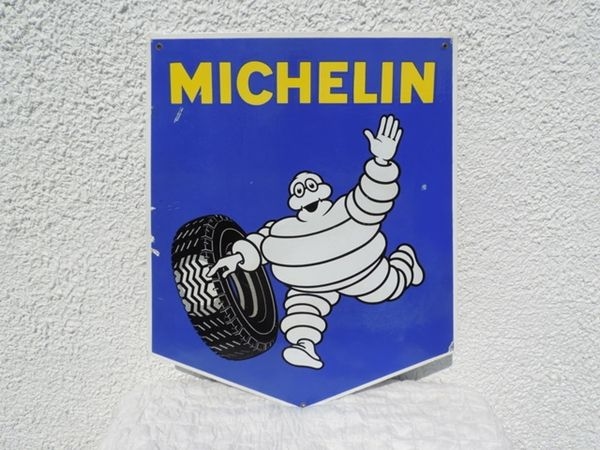 Plaque émaillée Michelin