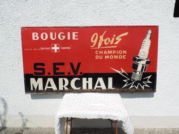 Tôle publicitaire Marchal