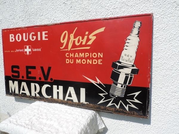 Tôle publicitaire Marchal