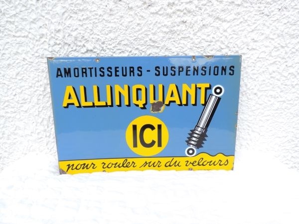 Plaque émaillée ALLINQUANT