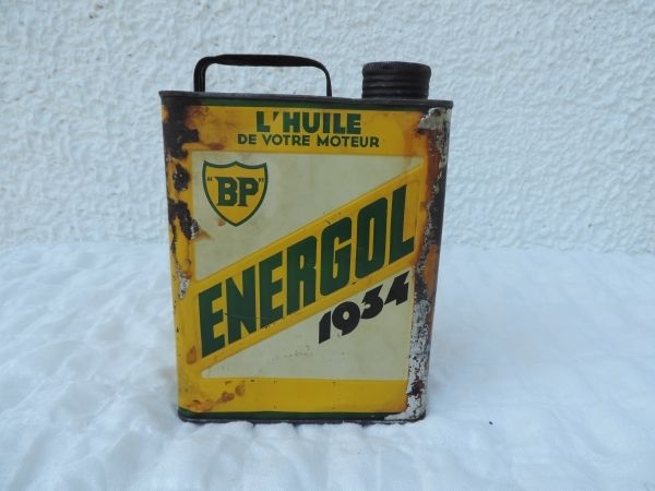 Bidon huile BP Energol 1934