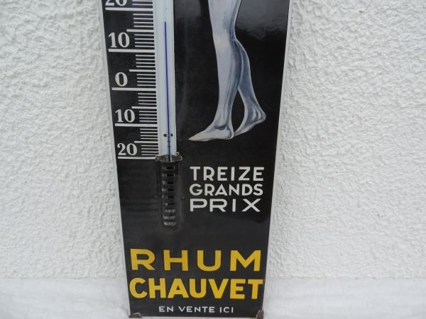 Thermomètre émaillé Rhum Chauvet