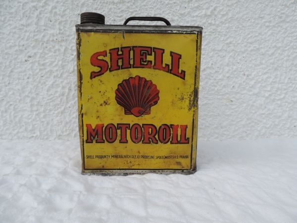 Bidon d'huile Shell