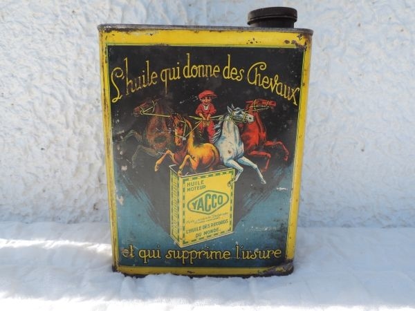 Bidon d'huile Yacco chevaux