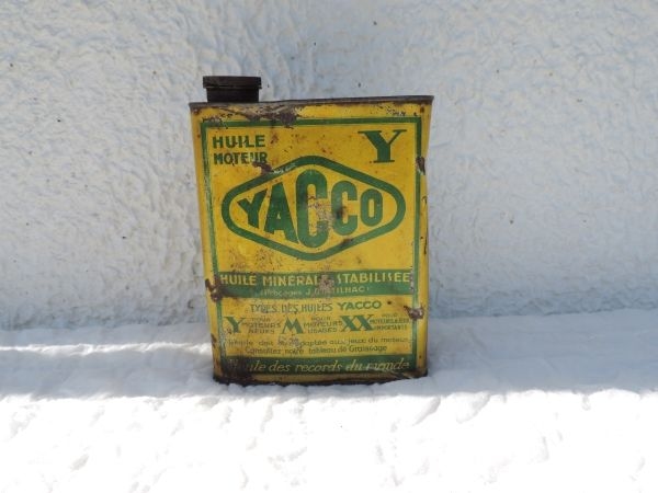 Bidon d'huile Yacco chevaux