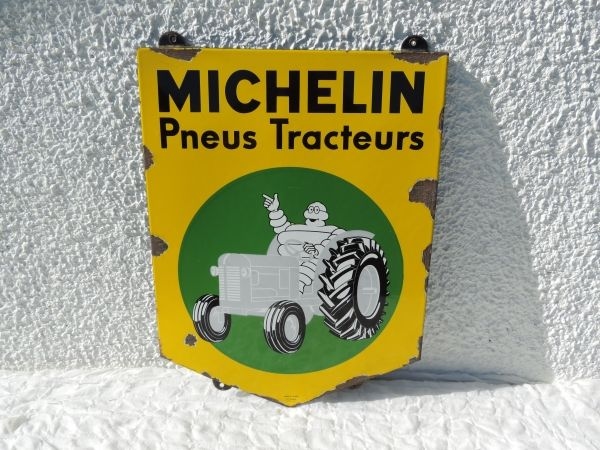 Plaque émaillée Michelin