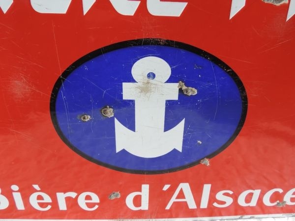 Plaque émaillée Ancre Pils