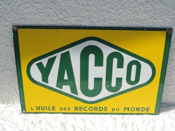 Plaque émaillée Yacco
