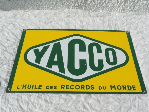 Plaque émaillée Yacco