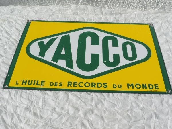 Plaque émaillée Yacco