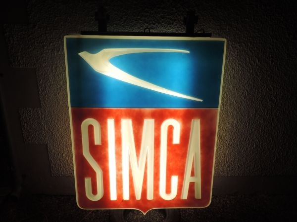 Enseigne lumineuse SIMCA