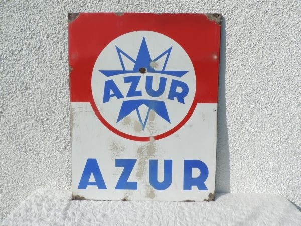 Plaque émaillée Azur