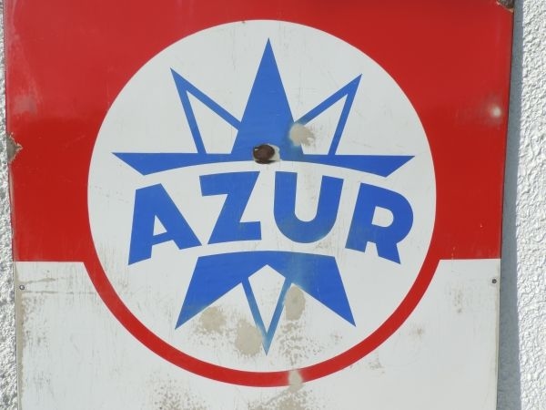 Plaque émaillée Azur