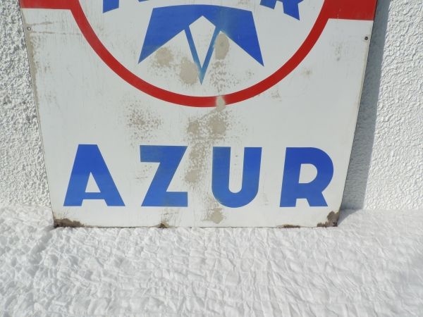 Plaque émaillée Azur