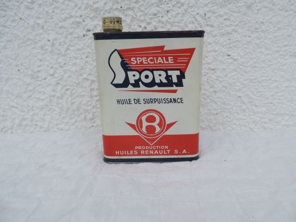 Bidon d'huile "Huile Renault"