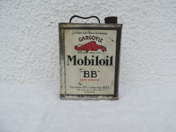 Bidon d'huile Mobiloil
