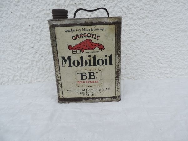 Bidon d'huile Mobiloil