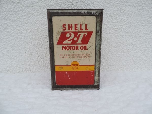 Bidon d'huile Shell 2 Temps
