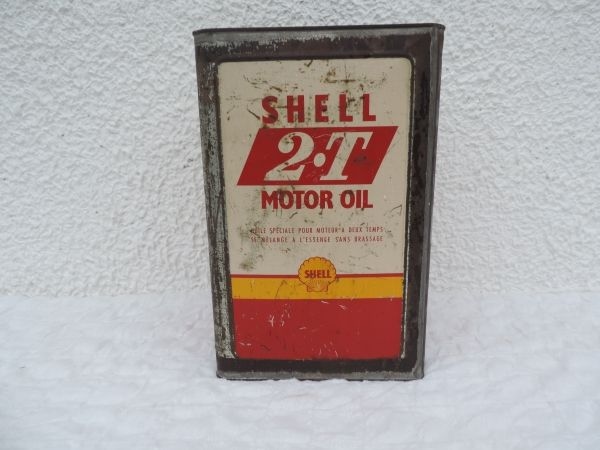 Bidon d'huile Shell 2 Temps