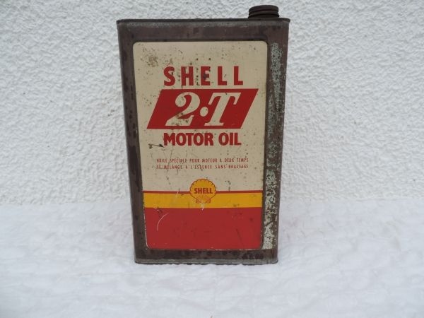 Bidon d'huile Shell 2 Temps