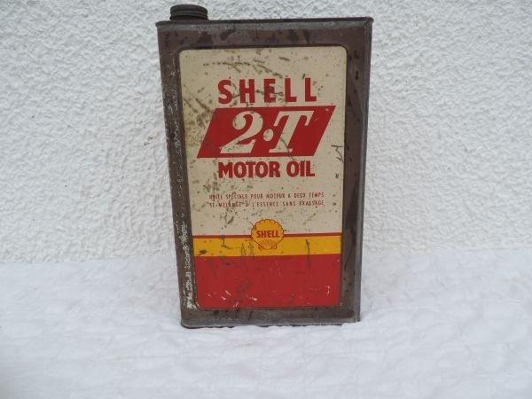 Bidon d'huile Shell 2 Temps