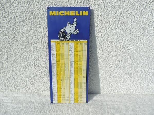 Plaque émaillée Michelin
