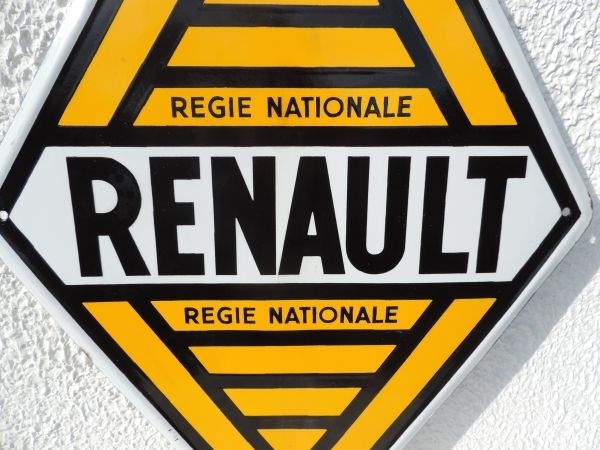 Plaque émaillée Renault