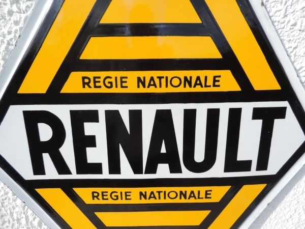 Plaque émaillée Renault