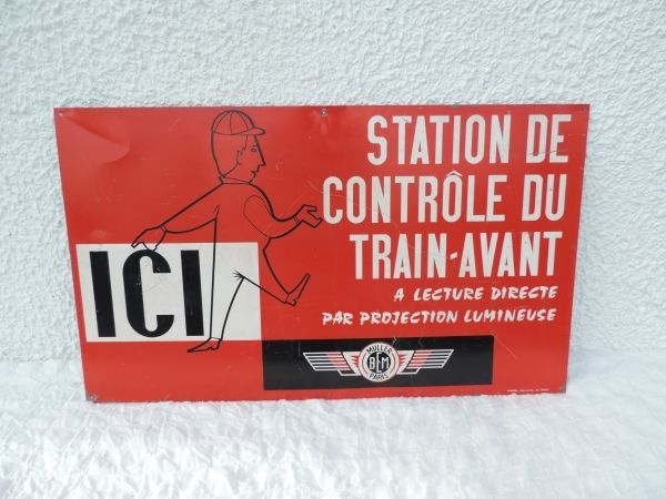 Tôle publicitaire Muller