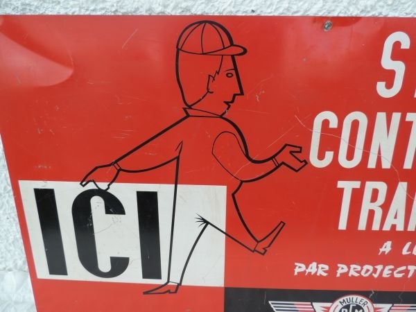 Tôle publicitaire Muller