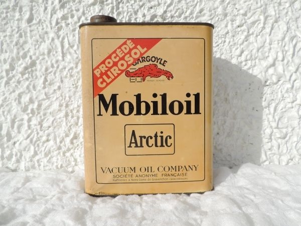 Bidon d'huile Mobiloil