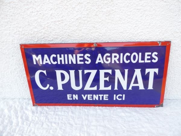 Plaque émaillée C.Puzenat
