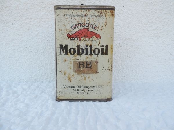Bidon d'huile Mobiloil