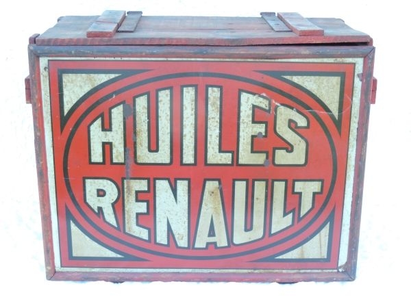 Caisse à bidons d'huile Huiles Renault
