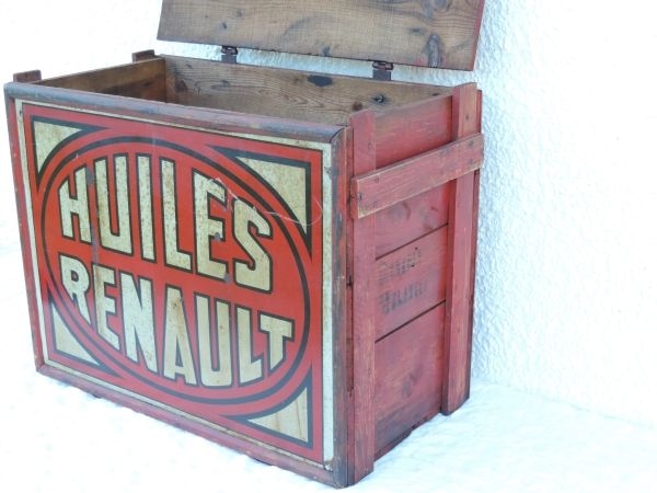 Caisse à bidons d'huile Huiles Renault