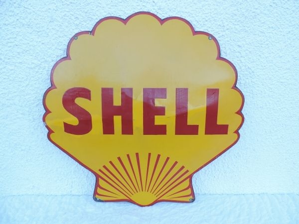 Plaque émaillée Shell