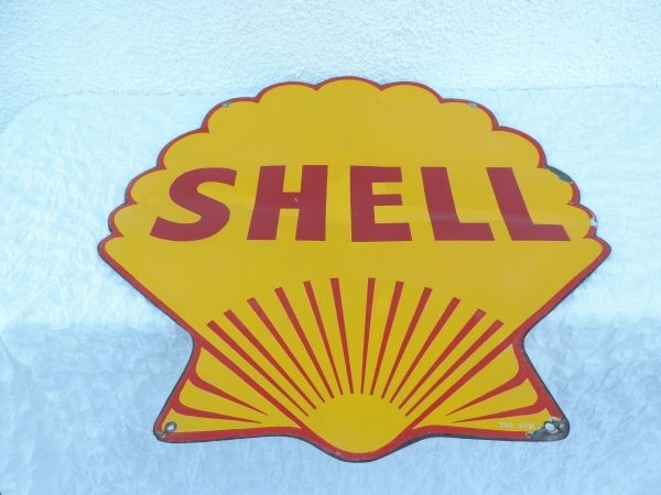 Plaque émaillée Shell