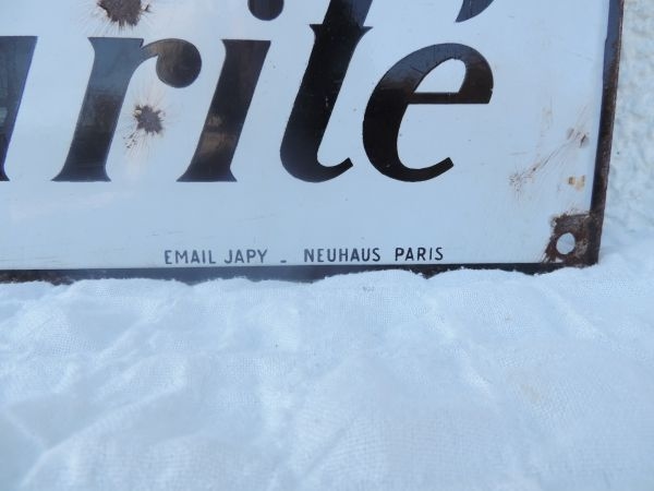 Plaque émaillée Spido