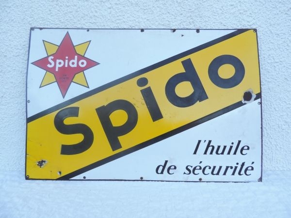 Plaque émaillée Spido
