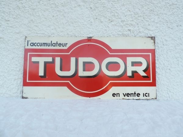 Tôle publicitaire Tudor